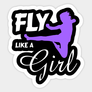 Fly Like a Girl... Ninja Style Sticker